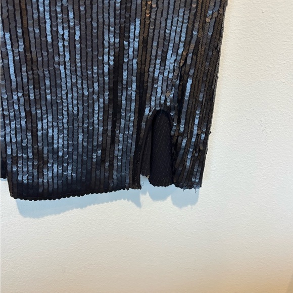 Free People intimate Black Sequin Textured Dress 12 - Picture 3 of 7